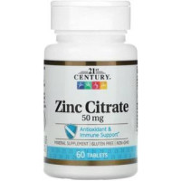 Цинк для волосся та бороди 21st 50mg 60 таблеток