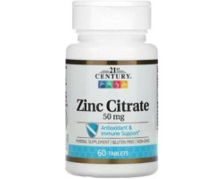 Цинк для волосся та бороди 21st 50mg 60 таблеток