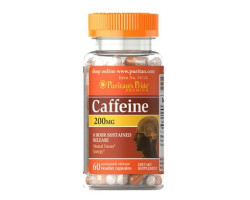 Кофеїн Puritan's Pride Caffeine 200 mg 60 капсул