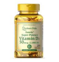 Puritan's Pride Vitamin D3 2000 IU 200 капсул