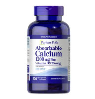 Puritan's Pride Absorbable Calcium Plus Vitamin D-3 200 капсул