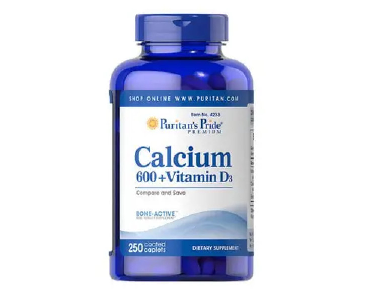 Puritan's Pride Calcium + Vitamin D3 250 табл
