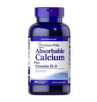 Puritan's Pride Absorbable Calcium Plus Vitamin D-3 100 softgel