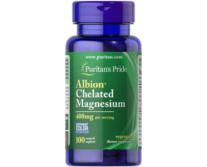 Puritan's Pride Albion Chelated Magnesium 400 mg 100 таблеток