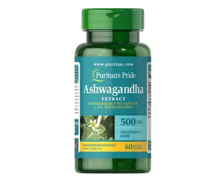 Puritan's Pride Ashwagandha 500 mg 60 капс