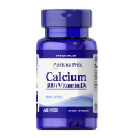 Puritan's Pride Calcium + Vitamin D3 60 табл