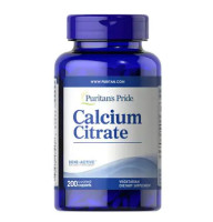 Кальцій цитрат Puritan's Pride Calcium Citrate 200 mg 200 таб