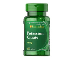 Puritan's Pride Potassium Citrate 99 mg 100 табл