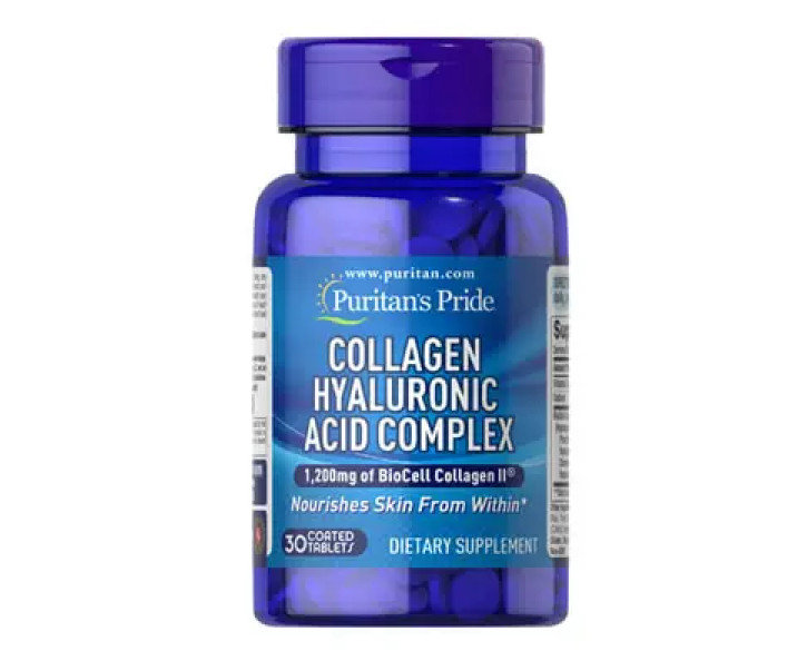Puritan's Pride Collagen Hyaluronic Acid Complex 30 таб