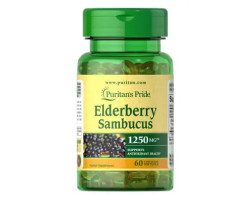 Puritan's Pride Elderberry Sambucus 1250 mg 60 рідких капсул