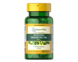 Puritan's Pride Evening Primrose Oil 500 mg with GLA 100 рідких капсул