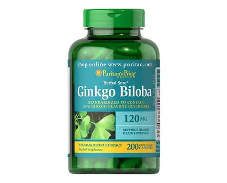 Puritan's Pride Ginkgo Biloba 120 mg 200 капс