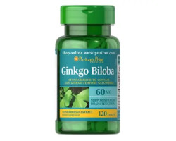 Puritan's Pride Ginkgo Biloba Standardized Extract 60 mg 120 табл