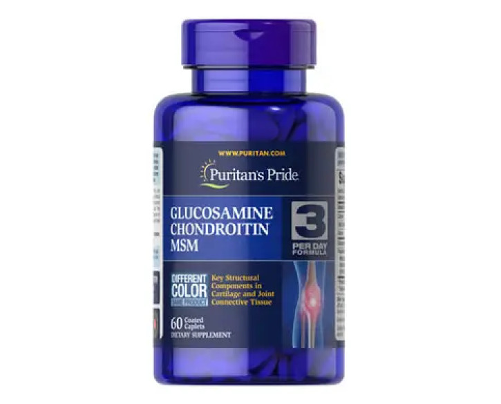 Puritan’s Pride Glucosamine Chondroitin MSM Double Strength 60 таб
