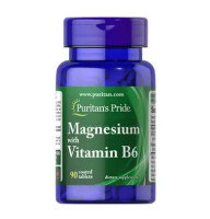 Puritan's Pride Magnesium with Vitamin B6 90 таб