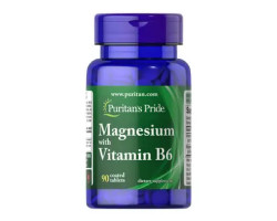 Puritan's Pride Magnesium with Vitamin B6 90 таб