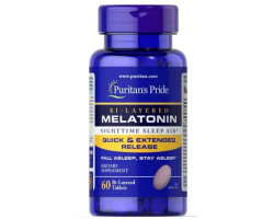 Puritan's Pride Melatonin Bi-Layered 5 mg 60 таблеток