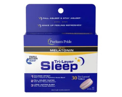 Puritan's Pride Melatonin Tri-Layer Sleep 30 Tri-Layer таблеток