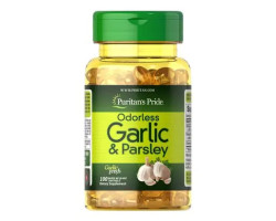 Puritan's Pride Odorless Garlic & Parsley 500 mg / 100 mg 100 капсул