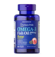 Puritan's Pride Omega-3 Fish Oil 1000 мг Plus Bone Support 60 капс