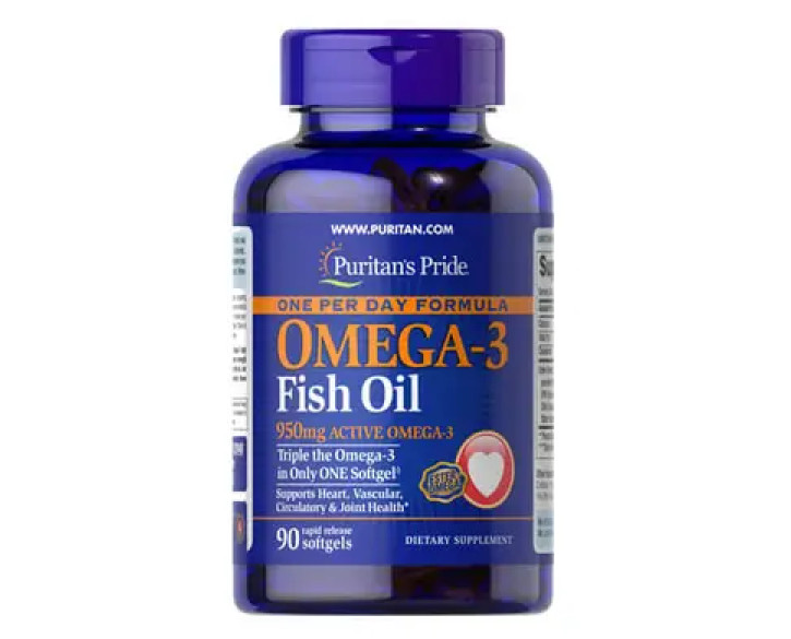 Puritan's Pride One Per Day Omega-3 Fish Oil 1400 mg 90 капс