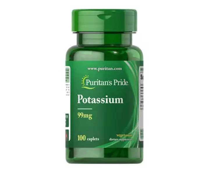 Puritan's Pride Potassium 99 mg 100 табл