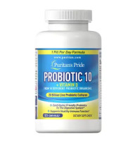 Puritan's Pride Probiotic with Vitamin D 10 120 капс