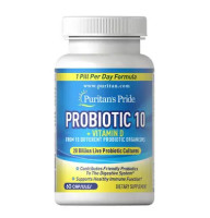 Puritan's Pride Probiotic 10 with Vitamin D 60 капс