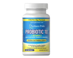 Puritan's Pride Probiotic 10 with Vitamin D 60 капс