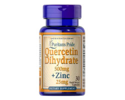 Puritan's Pride Quercetin Dihydrate 500 mg + Zinc 25 mg 30 капсул