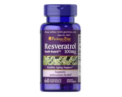 Puritan's Pride Resveratrol 100 mg 60 рідких капсул
