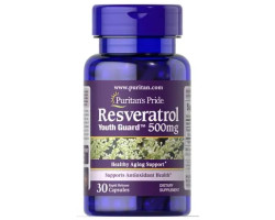 Puritan's Pride Resveratrol 500 mg 30 капсули швидкого вивільнення