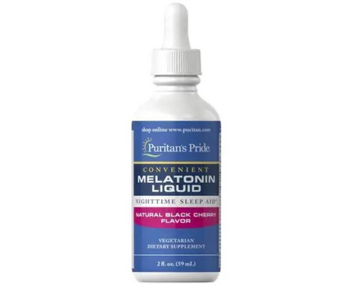 Puritan's Pride Sublingual Melatonin Natural Black Cherry Flavor 1 mg 59 мл
