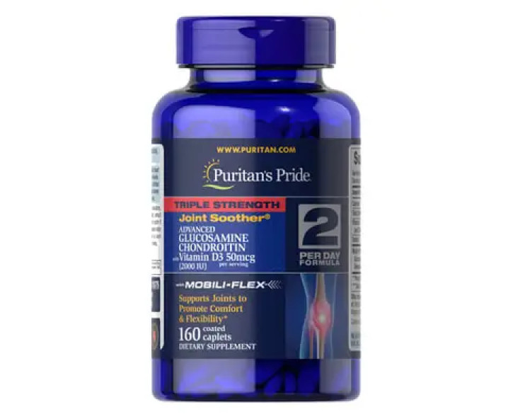 Puritan's Pride Advanced Glucosamine Chondroitin with Vitamin D3 160 таб.