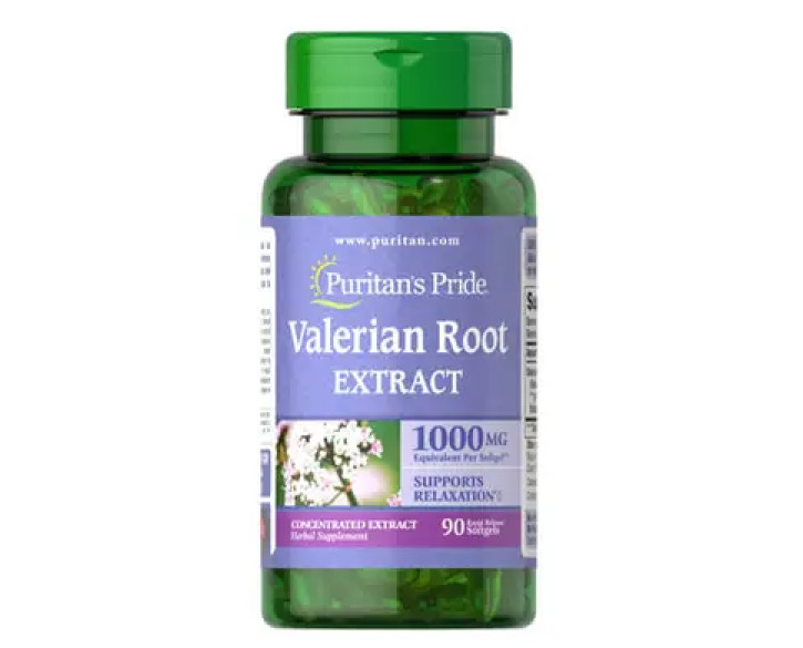 Puritan's Pride Valerian Root 1000 mg 90 рідких капсул