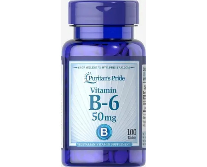 Puritan's Pride Vitamin B-6 50 mg 100 таблеток