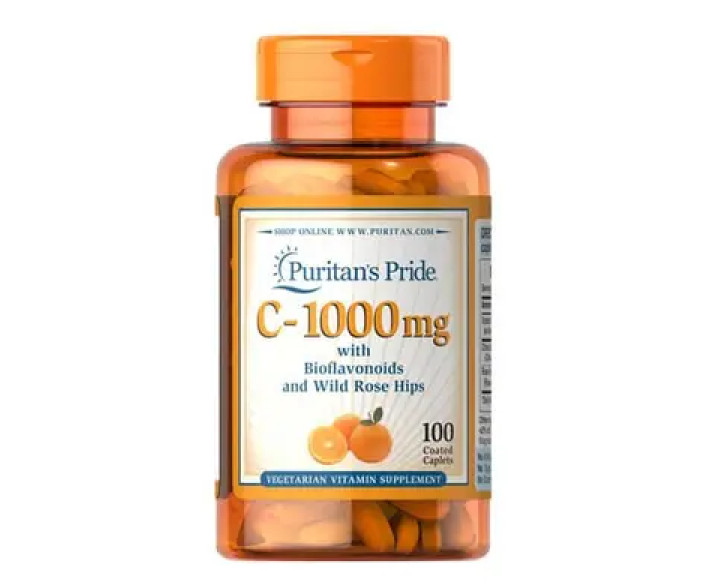 Puritan's Pride Vitamin C-1000 mg with Bioflavonoids & Rose Hips 100 табл