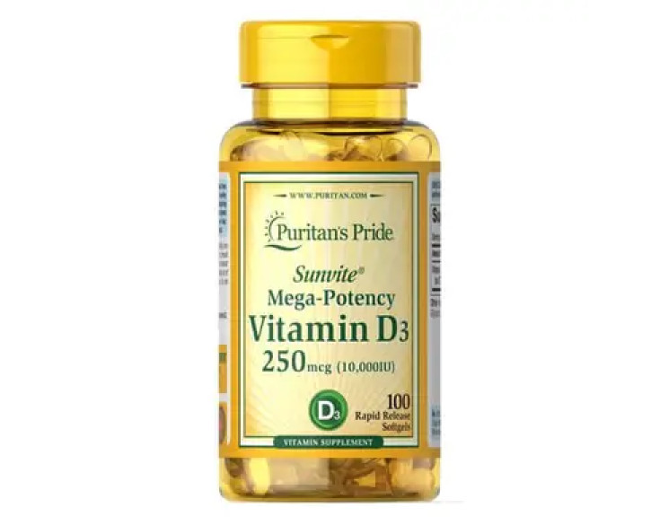Puritan's Pride Vitamin D3 10,000 IU 100 капсул