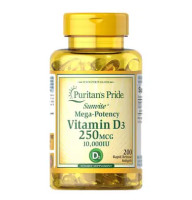 Puritan's Pride Vitamin D3 10,000 IU 200 капсул