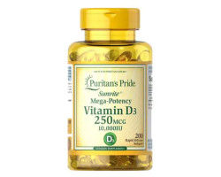 Puritan's Pride Vitamin D3 10,000 IU 200 капсул