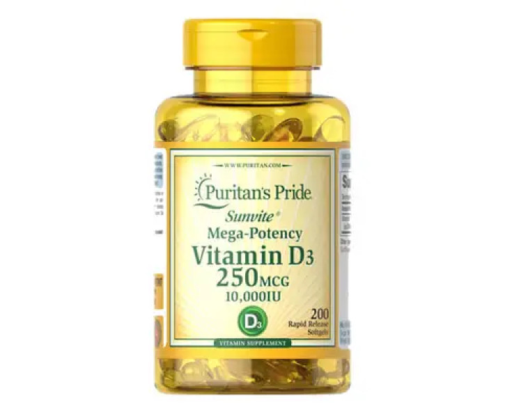 Puritan's Pride Vitamin D3 10,000 IU 200 капсул