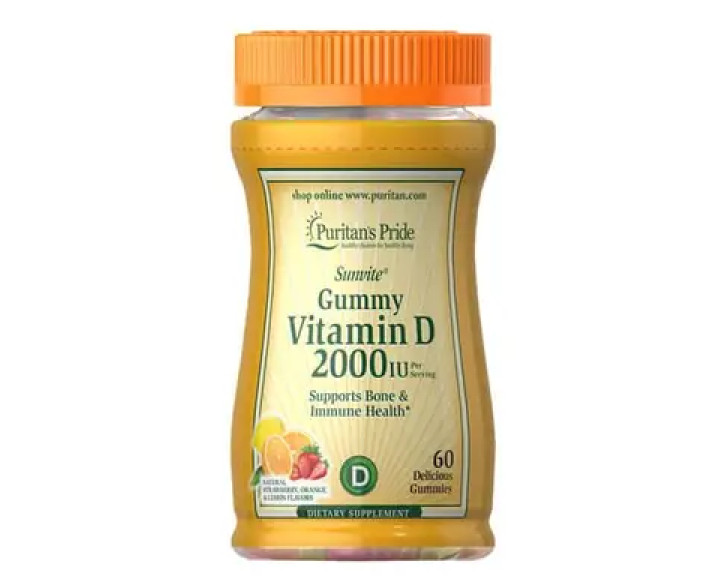 Puritan's Pride Vitamin D3 2000 IU 60 жувальних цукерок