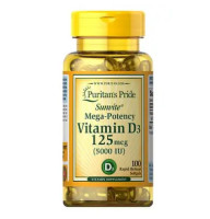 Puritan's Pride Vitamin D3 5000 IU 100 капсул