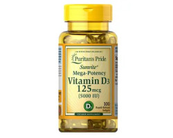 Puritan's Pride Vitamin D3 5000 IU 100 капсул
