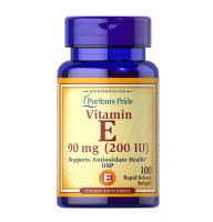 Puritan's Pride Vitamin E-200 IU 100 рідких капсул