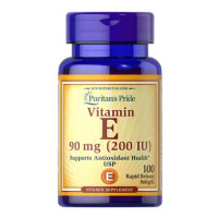 Puritan's Pride Vitamin E-200 IU 100 рідких капсул