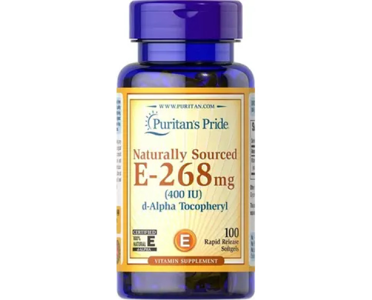 Puritan's Pride Vitamin E-400 iu Naturally Sourced 100 капс.