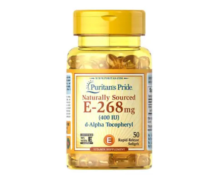Puritan's Pride Vitamin E-400 iu Naturally Sourced 50 рідких капсул