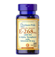 Puritan's Pride Vitamin E-with Selenium 400 IU 100 рідких капсул