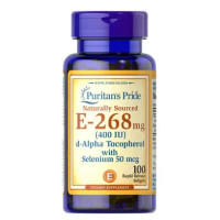 Puritan's Pride Vitamin E-with Selenium 400 IU 100 рідких капсул
